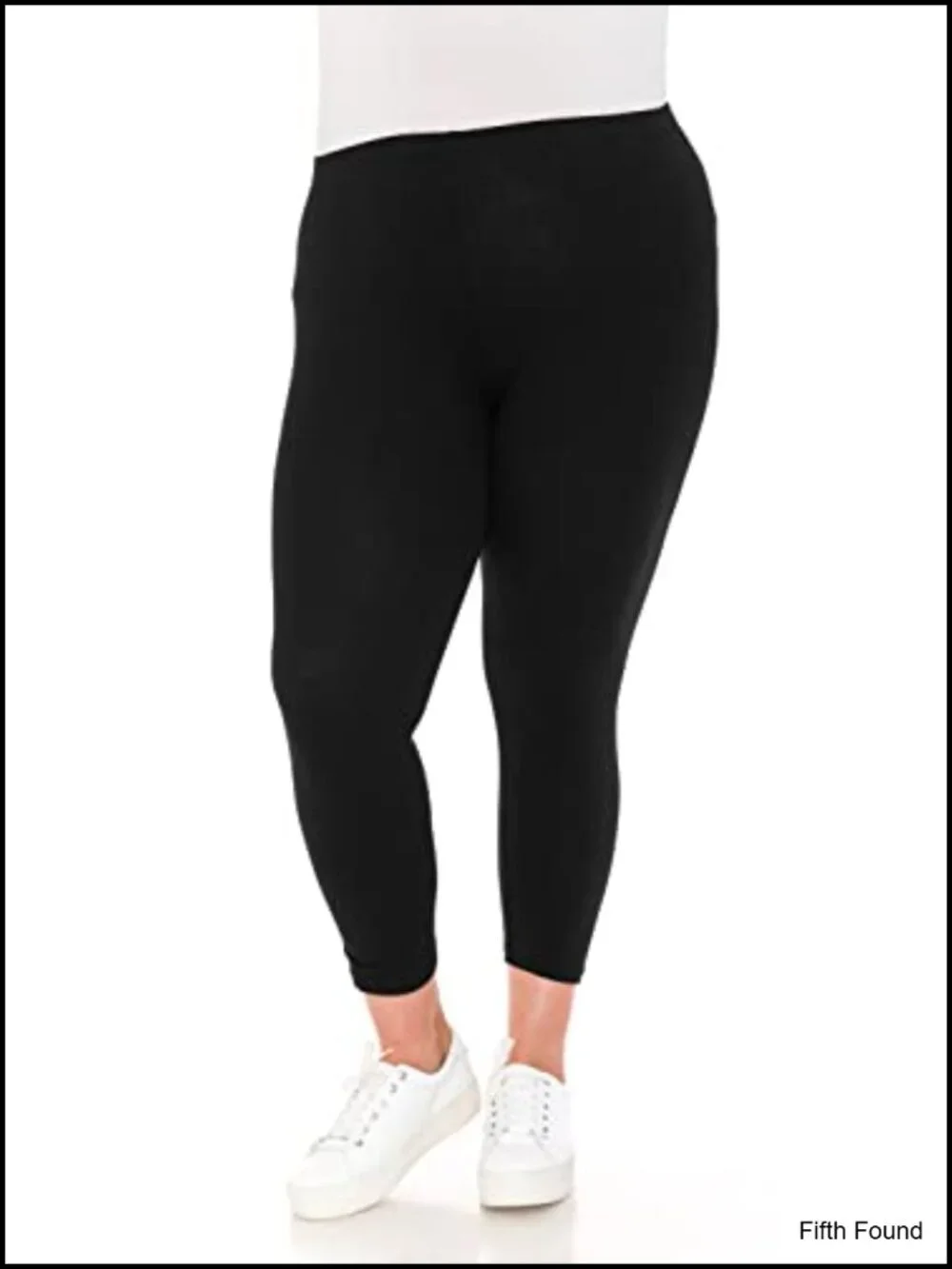 High Waisted Cotton Leggings - Soft Breathable Capri Length - Yoga